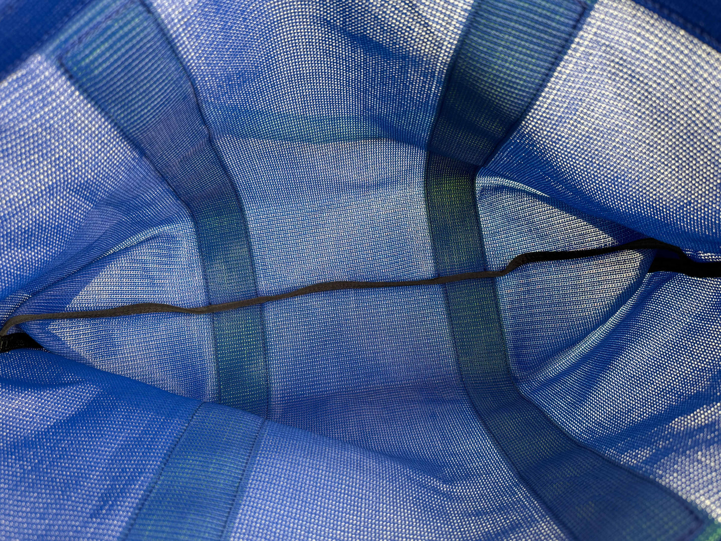 Beach Bag - Blue/Fluro Green