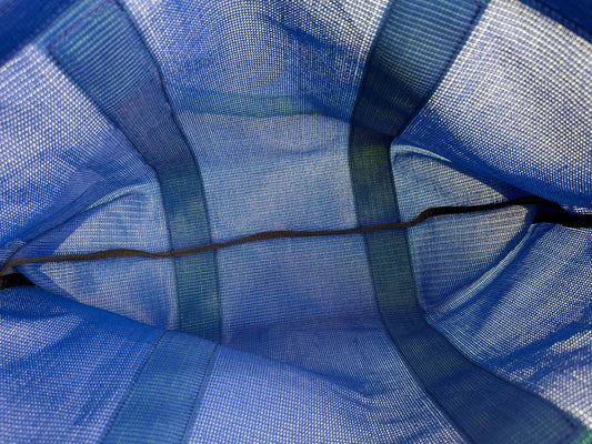 Beach Bag - Blue/Fluro Green